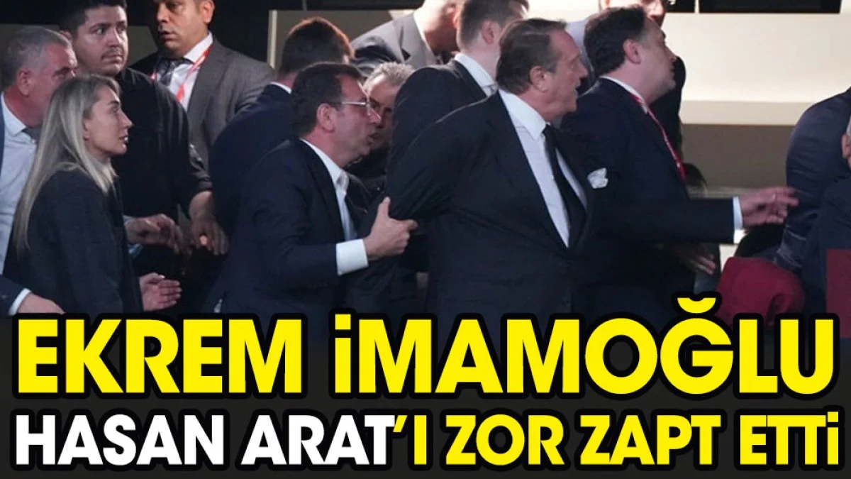 Ekrem İmamoğlu Hasan Arat'ı zor zapt etti