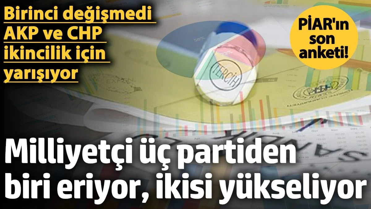 PİAR Araştırma'nın anketinde Milliyetçi üç partiden biri eriyor, ikisi yükseliyor